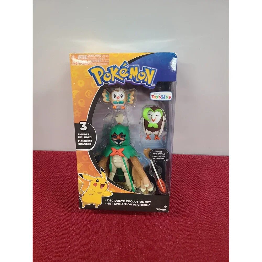 Pokemon Evolution Set Figure Pack Decidueye & Dartrix & Rowlet Toys R Us 2018